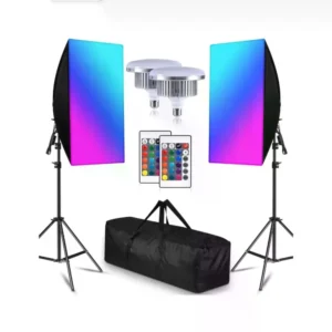 Iluminus Kit de Luces Led RGB Con Softbox IL-YX-RGX02