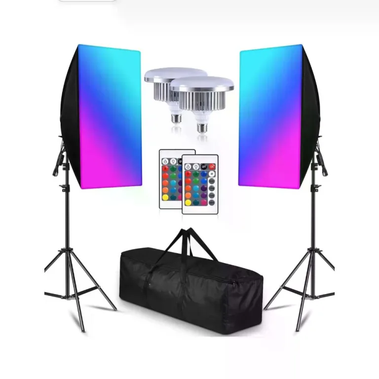 Iluminus Kit de Luces Led RGB Con Softbox IL-YX-RGX02